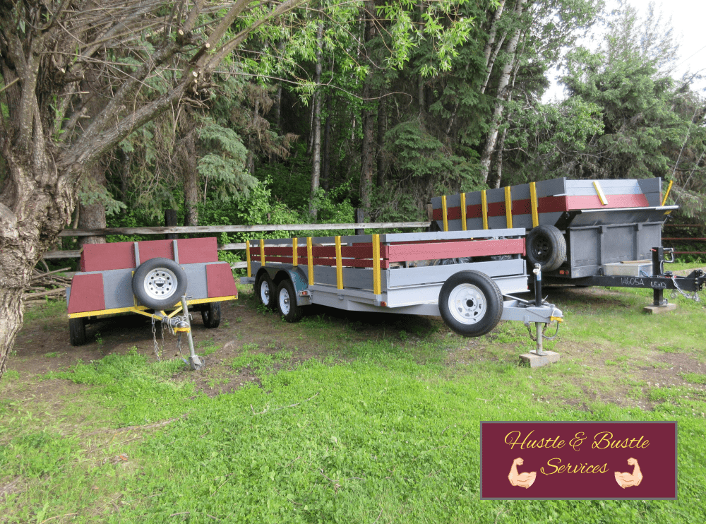 Various Trailers for Any Size Junk and Debris Removal Job Various Trailers