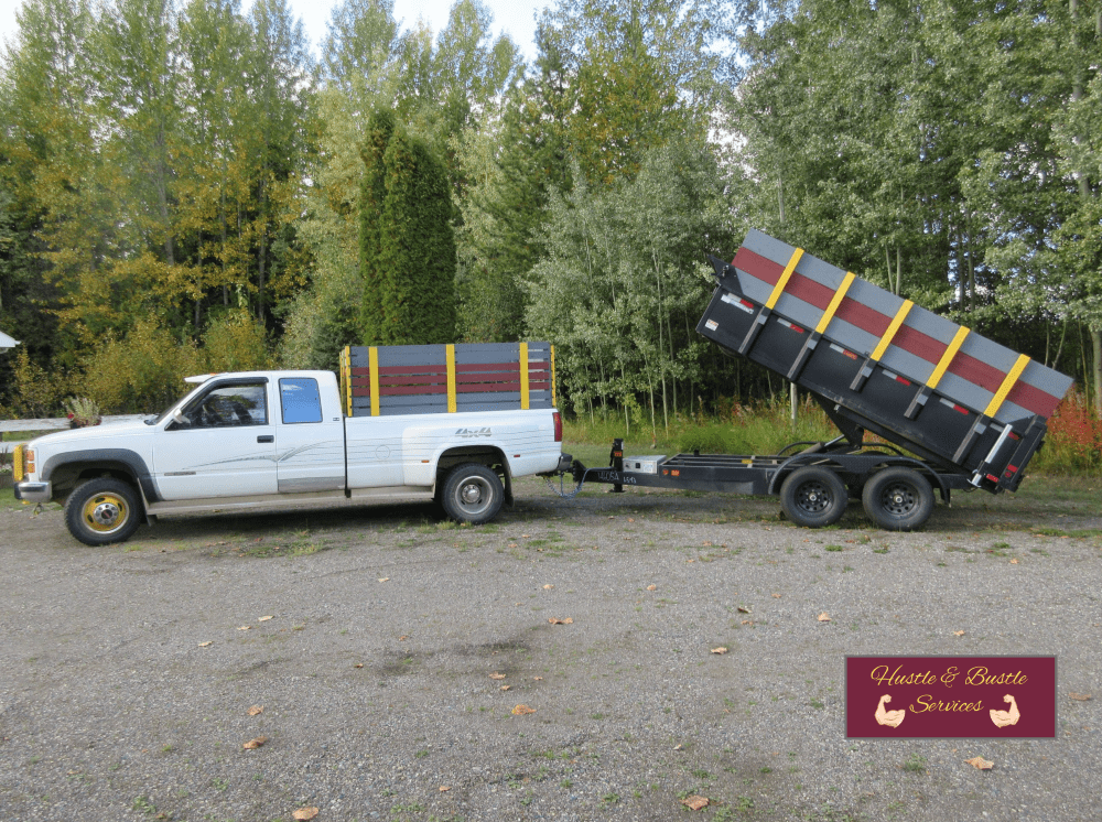 Dually Truck and Dump Trailer Dually Truck and Dump Trailer