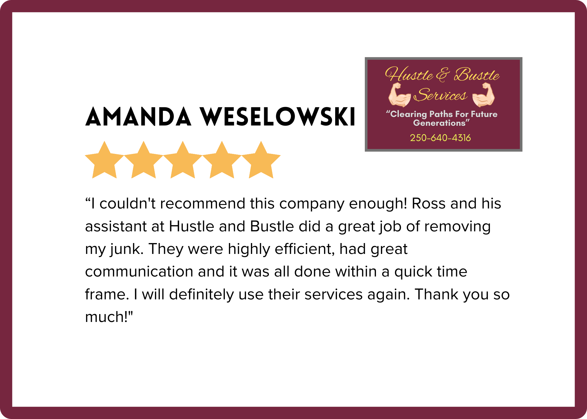 Junk Removal Service Review