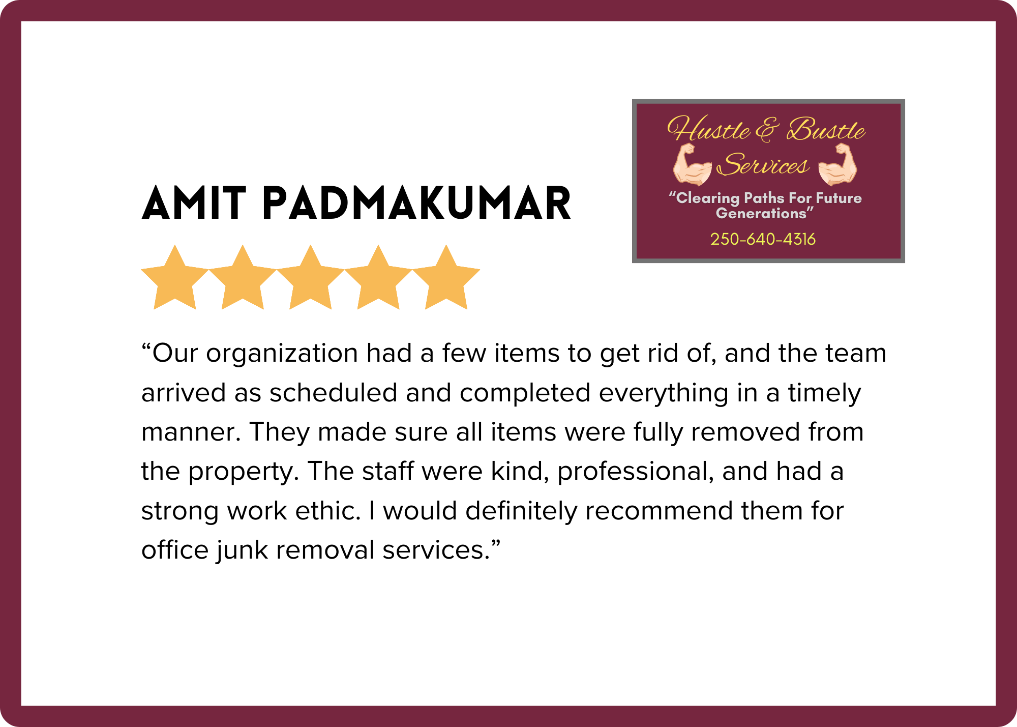 Junk Removal Service Review