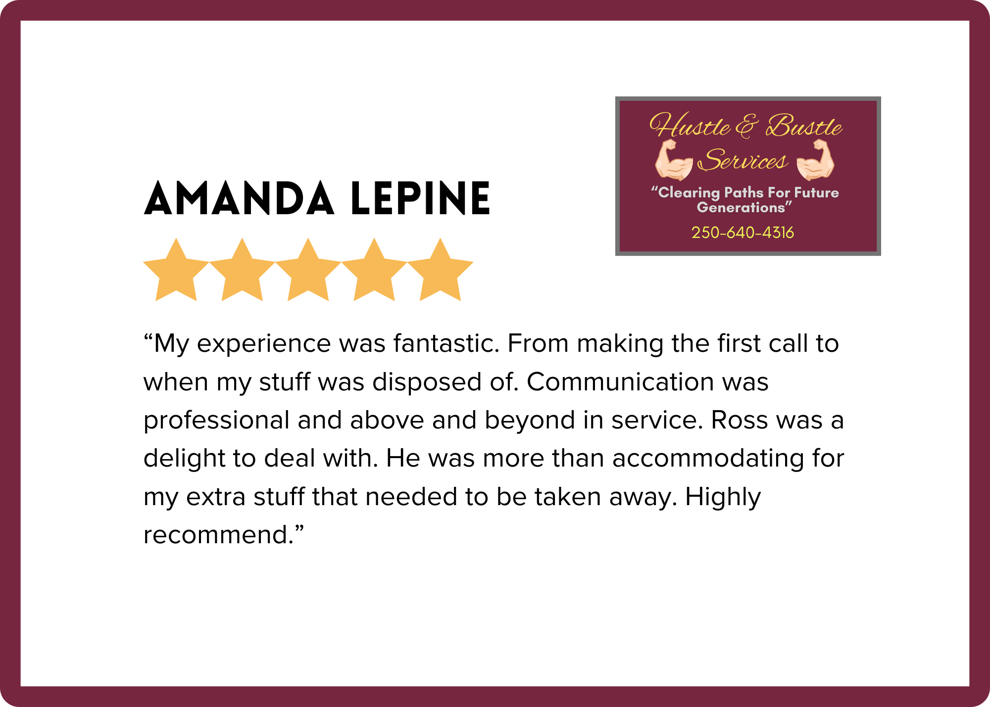 Junk Removal Service Review