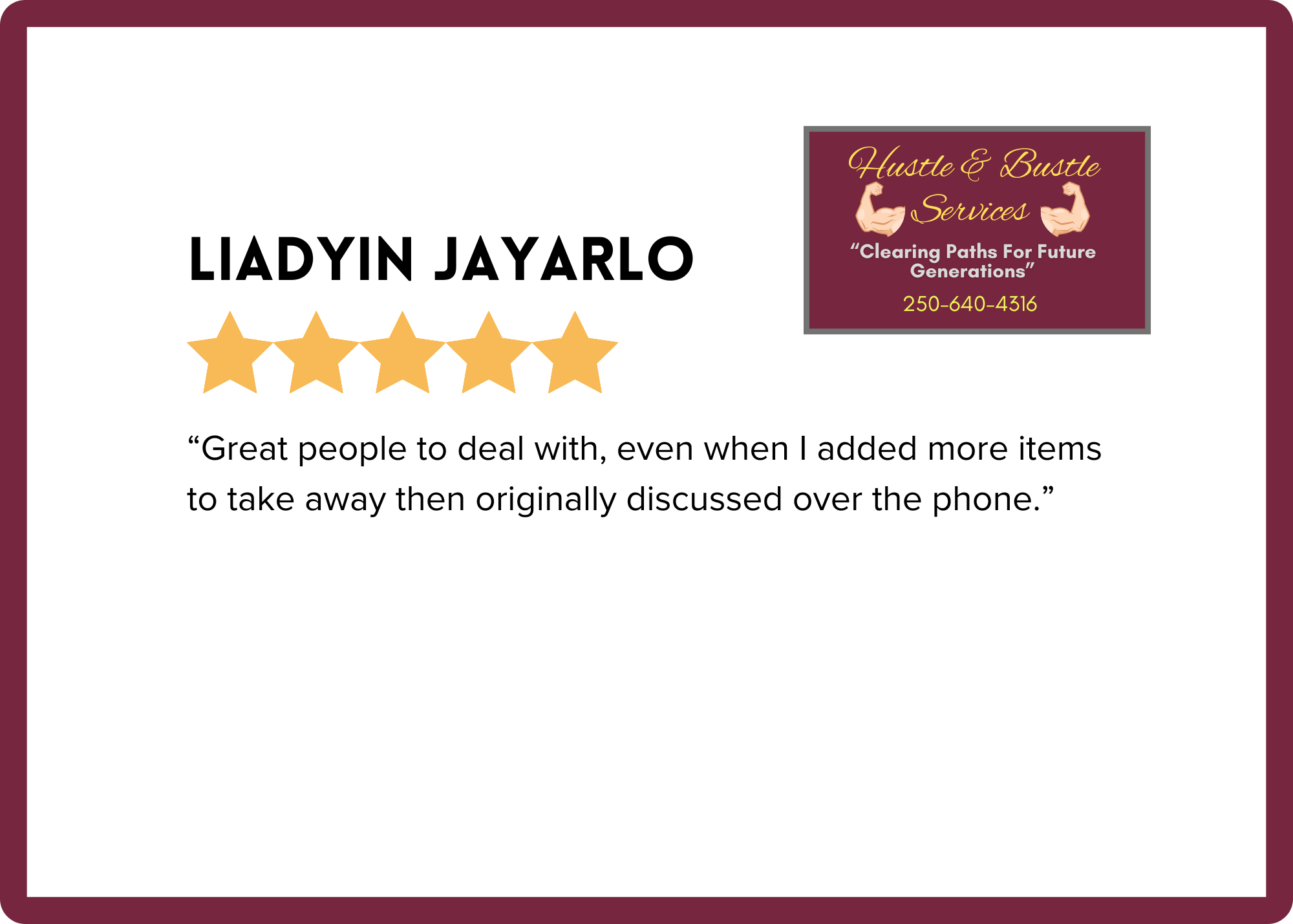 Junk Removal Service Review